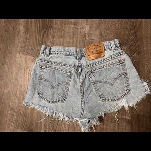 Vintage Levi distressed shorts